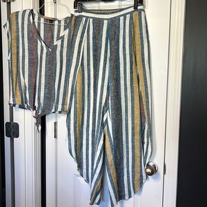 Two piece top and pants